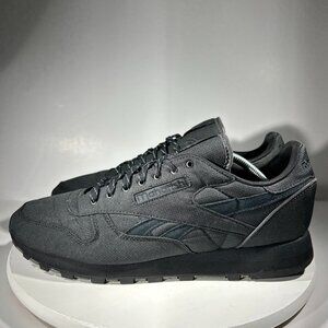 Reebok Maharishi X Classic Leather Mens Size 13 Shoes Sneakers Black Ripstop Gym